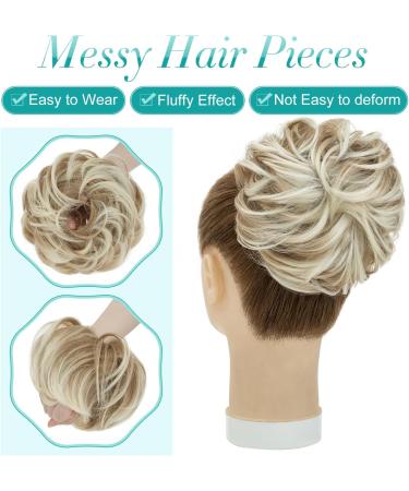 S-Noilite Hair Scrunchies for Women - Dark Blonde to Bleach Blonde Ponytail Extensions - Buy Online on GoSupps.com