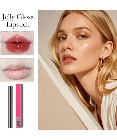 SVCEQZE Crystal Jelly Lipstick Crystal Gloss Lipstick Lips Moisturizer Nourishing Jelly Makeup Moisturizing Effect For Smooth Soft Lips MJ04 1 count Pack of 1 - Buy Online on GoSupps.com