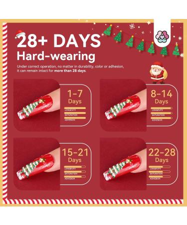 Saviland Christmas Acrylic Powder Set - 6 Colors 15ml Kit for Nail Extension and Carving - Buy Online on GoSupps.com