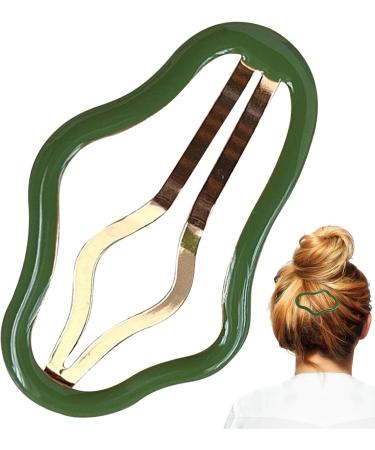 Hair Snap Clips Strong Hold Grip Hair Clips Non-Slip Heavy Duty 2.8 Inches Hair Snap Barrettes for Girl Women Photo Prop Hair Accessories Riastvy Green - Buy Online on GoSupps.com