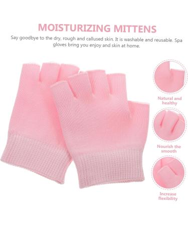FRCOLOR 1 Pair Spa Glove Gel Hand Moisturizing Gloves Ear Piercing Kit Gel Gloves Gel Hand Gloves Eczema Gloves for Men Moisturizing Hand Gloves Fingerless Pink Man Hand Mask - Buy Online on GoSupps.com