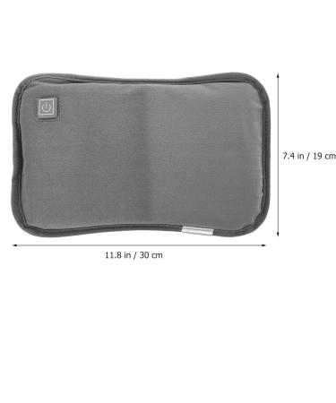Milist Gray USB Hot Water Sack | Plush Hand & Foot Warmer | Fluffy Charging Warm Bag for Home & Office - Buy Online on GoSupps.com