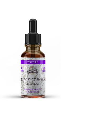 Black Cohosh Tincture Organic Black Cohosh Extract (Cimicifuga Racemosa) Dried Root, Non-GMO in Cold-Pressed Organic Vegetable Glycerin, 2 oz (60 ml) 2 Fl Oz (Pack of 1)