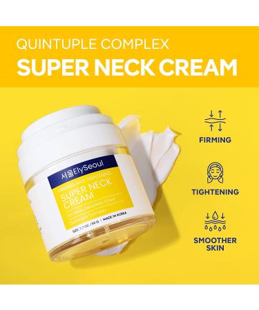 Super Neck Firming Cream for Neck & Chest - Tighten, Smooth & Hydrate with Complex Peptides, Niacinamide & Hyaluronic Acid - Korean Skin Care - Buy Online on GoSupps.com