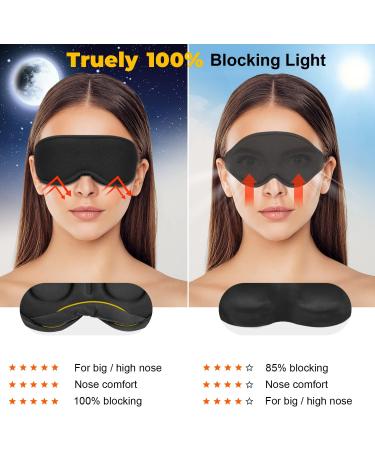 iDOMi Weighted Eye Mask for Men and Women - Soft Black Sleep Mask for Side Sleepers and Travel - Blindfold Eye Pillow for Deep Sleep - Buy Online on GoSupps.com
