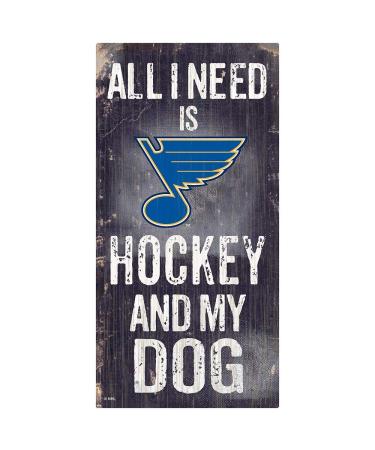 Fan Creations NHL St. Louis Blues Unisex St.Louis Blues Hockey and My Dog Sign Team 6 x 12