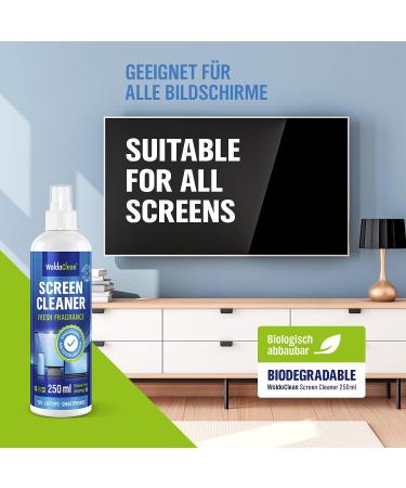 Premium 250ml Screen Cleaner Spray for Flat Screens TFT & Laptops Streak-Free Shine & Safe for All Displays - Buy Online on GoSupps.com