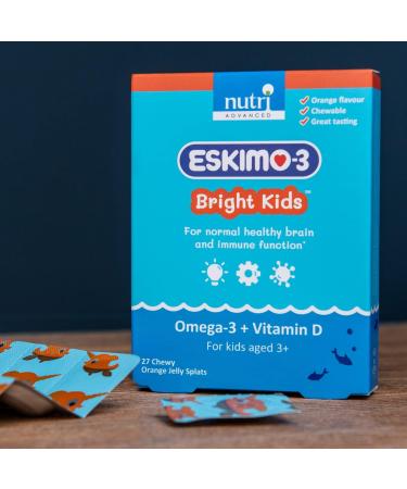 Eskimo-3 Bright Kids Fish Oil Jelly Splats - Nutri Advanced - 27 Servings - Buy Online on GoSupps.com