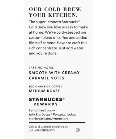 Starbucks Cold Brew Concentrate 16.2 Fl Oz (Signature Black + Caramel Dolce) - Buy Online on GoSupps.com