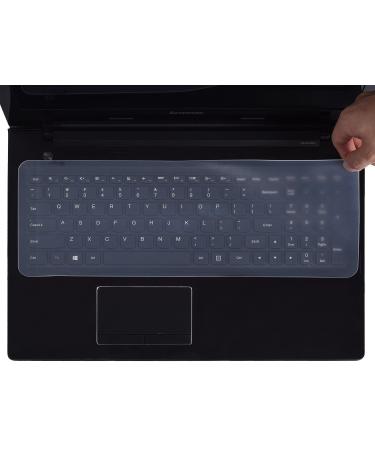 Universal Silicone Keyboard Cover Protector Skin for 15.6" 16" 16.1" 16.4" Laptop Notebook with Numeric Keypad Anti Dust Waterproof Keyboard Protector -Clear 15.6-16 inch