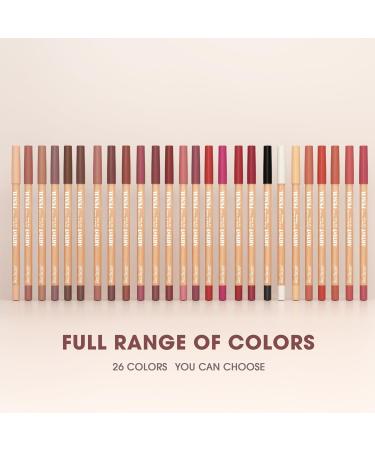 Matte Velvet Lip Liner in 6 Colors Smooth Creamy Texture Water Resistant Highly Pigmented Natural Lip Makeup Soft Long Lasting Ultra Fine Lipstick Set D - Buy Online on GoSupps.com