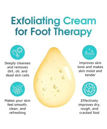 Daily Exfoliating Foot Scrub - Feet Care Deodorizer for Rough Heels & Cracked Skin - Buy Online on GoSupps.com