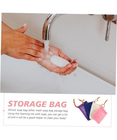 Healeved 32 Pcs Soap Bag Foaming Net Mesh Storage Bags Face Cleaning Net Mesh Soap Saver Pouch Bar Soap Nylon - Buy Online on GoSupps.com