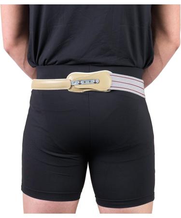Buy Hernia Truss with Single Spring & Scrotal Pad - Leather Buckle 36 Inch Hip (Left) - International Shipping Available - Buy Online on GoSupps.com