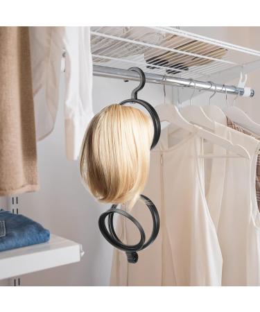 3 Pack Hanging Wig Stand - Portable Plastic Display Holder for Wigs & Hats | Collapsible & Space-Saving Wig Dryer & Storage Tool - Buy Online on GoSupps.com