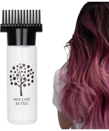 Hair Applicator Bottle 180ml Hair Oil Applicator Bottle Hair Dye Bottle Comb Bottle Applicator Hair Tools Applicator Black - Buy Online on GoSupps.com