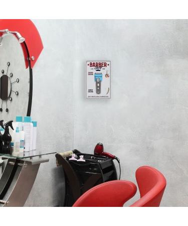 Vintage Barber Shop Wall Art - Antique Metal Sheet Decoration for Hairdressers | Beuiwjhe - Buy Online on GoSupps.com