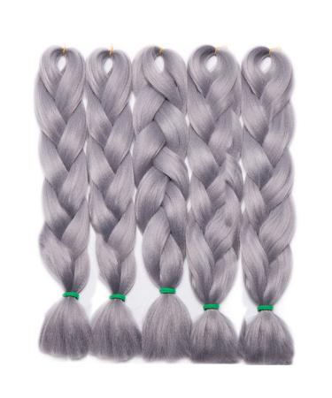 Sego hair extension 61 cm gray