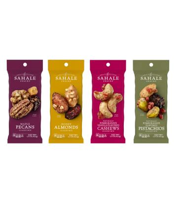 Sahale Snacks Glazed Nut Mix Variety Pack, 1.5 Ounces (Pack of 12) Glazed Nuts Variety Pack 1.5 Ounce (Pack of 12)