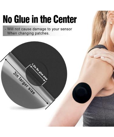 Ceeport Freestyle Adhesive Patches 20 Pcs - Waterproof & Sweatproof Sensor Patch for Freestyle Libre 2, Enlite, Medtronic Guardian CGM - No Glue in Center - Black - Buy Online on GoSupps.com