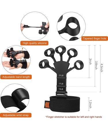 Adjustable Hand Grip Strengthener, Finger Stretcher & Trainer for Muscle Building, Therapy & Pain Relief - Arthritis & Carpal Tunnel Support - Buy Online on GoSupps.com