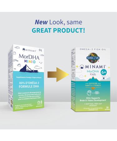 Minami MorDha Mini I.Q. Softgels 30 Count Strawberry. Helps to support the development of the brain eyes and nerves and is a source of omega-3 fatty acids for the maintenance of good health. Highest children's DHA formula. - Buy Online on GoSupps.com