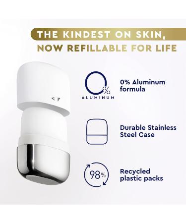 Dove Women's Refillable Deodorant Kit, Cucumber & Green Tea, 0% Aluminum - 2 Refills (1.13oz each) - Buy Online on GoSupps.com