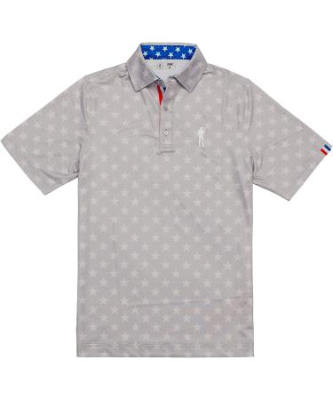 USAG Men's Dry Fit Golf Polo - High Performance Americana X-Large - Buy Online on GoSupps.com