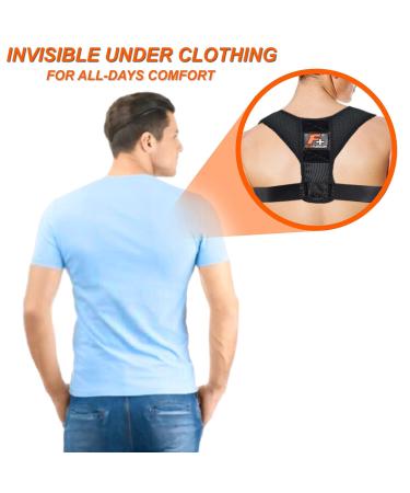 Posture Corrector Support Brace Belt | Adjustable Upper Back Brace for Clavicle Support & Pain Relief | Medical Grade Back Straightener - International Shipping Available - Buy Online on GoSupps.com