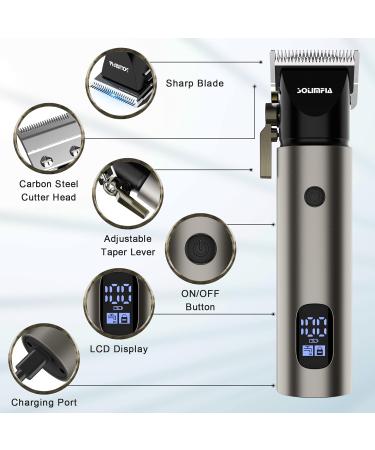 SOLIMPIA Hair Clipper&Trimmer Professional Barber Home Grooming Kit Rechargeable Electric Beard Body Hair Trimmer Cordless Hair Clipper for Men Kid - Buy Online on GoSupps.com