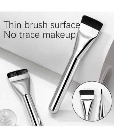 Flat Foundation Brush - Streak-Free Liquid Makeup Brush for Flawless Coverage | Soft Bristles Thin Blade Concealer & Contour Brush - International Shipping Available - Buy Online on GoSupps.com