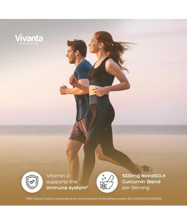 NovaSOL Liquid Curcumin Capsules - 1000mg per Serving - 60 Daily Servings - 185x Turmeric Bioavailability - 120 Count - Buy Online on GoSupps.com