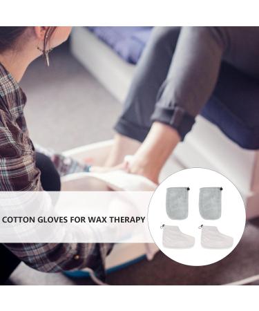 2 paires Kit Mitaine et Coton Isolant pour Th rapie Paraffine Accessoires pour Bain de Cire Protection des Callosit s P dicure et Soin Spa Domicile ou Institut Couleur Al atoire - Buy Online on GoSupps.com