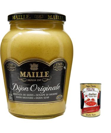 Italian Gourmet E.R. Set of 3 original Dijon mustards large Mostarda mustard (865g) + Italian Gourmet polpa (400g)
