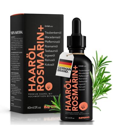 Imperio hair oil rosemary+ against hair loss - 60ml - Premium rosemary oil & other high -quality oils for hair & scalp to stimulate hair growth - 100% natural - without additives - Buy Online on GoSupps.com