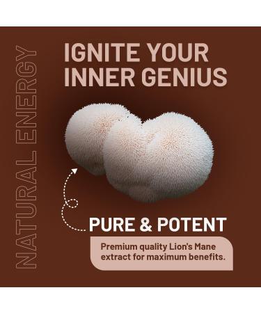 Lions Mane Mushroom Supplement 4000mg with Vitamin B1 B6 B12 & Black Pepper - 180 Super Strength Vegan Tablets with 50% Polysaccharides (Not Powder or Capsules) | Made in The UK by Prowise - Buy Online on GoSupps.com