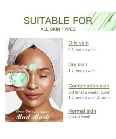 Allbestaye Matcha Green Tea Mud Mask - Anti-Aging Facial Cleansing for Reduced Wrinkles | Shop Internationally - Buy Online on GoSupps.com