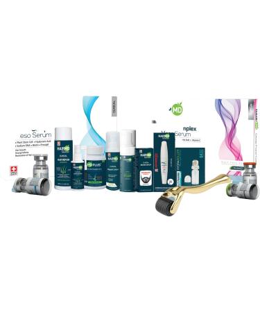 HairMD Hair Growth Shampoo & Foam Set - Hair Regrowth Set with 250 ml Regenerating Shampoo and 150 ml Repair Foam - Rich in Biotin Keratin Saw Palmetto - Suitable for All Hair Types - Buy Online on GoSupps.com