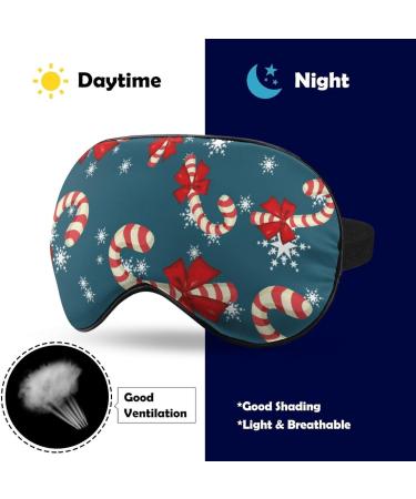 Christmas Sweets Sleep Mask for Men and Women | Adjustable Strap, Blocks Light for Night Travel and Nap | Eye Cover for Sleeping Blindfold - Buy Online on GoSupps.com