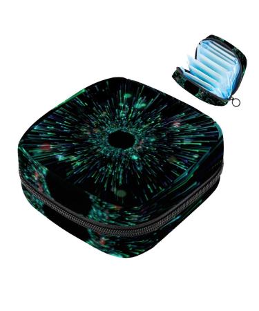 Women's binding-up bags Abstract pattern women tampon storage bag Tampon storage bag zip pockets menstrual tied bags multi13