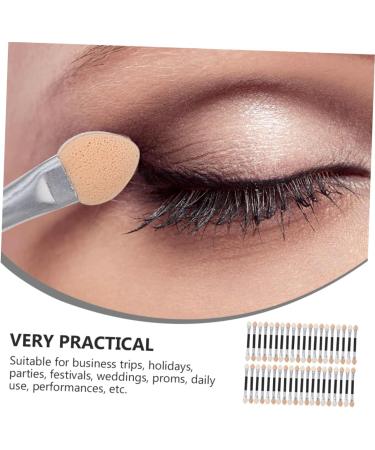 DRESSOOS 40pcs Latex Eye Shadow Stick Dual Ended Makeup Brush Eye Shadow Short Sponge Plastic - Buy Online on GoSupps.com