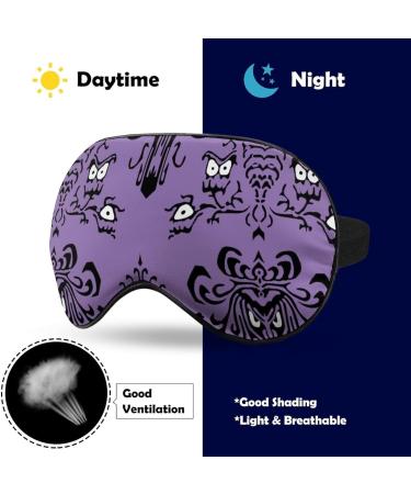 Halloween Haunted House Sleep Mask Eye Cover for Sleeping Blindfold with Adjustable Strap Blocks Light Night Travel Nap for Men Women - Buy Online on GoSupps.com
