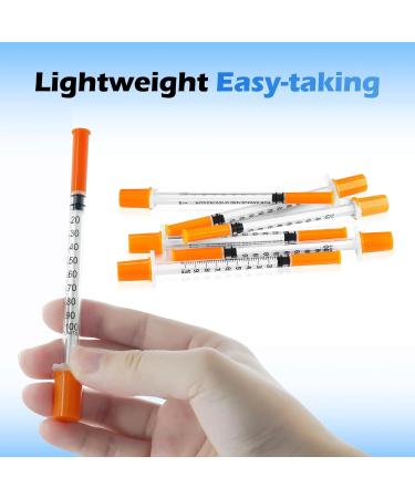 1ml 29 Gauge Syringes 1cc 1/2 Inch 13mm Lab Disposable Syringe for Refilling or Dispensing, Pack of 100 - Buy Online on GoSupps.com