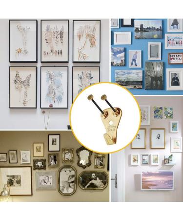 125 pcs Picture Hangers  Heavy Duty Picture Hanging Kit with Nails  Professional Picture Hanging Kit on Wooden/Drywall for Canvas  Office Pictures  Clock  House Decoration  Holds 10-100 lbs - Buy Online on GoSupps.com