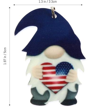 VALICLUD Glass Independence Day Gnome Ear Rings - 2 Pairs | Unique Ear Drops Jewelry Set - Buy Online on GoSupps.com