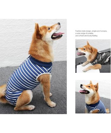 3XL Dog Surgery Recovery Suit - Medical Pet Shirt for Post-Operation Comfort | Cat & Dog Relaxation Onesie - Striped Design - Buy Online on GoSupps.com