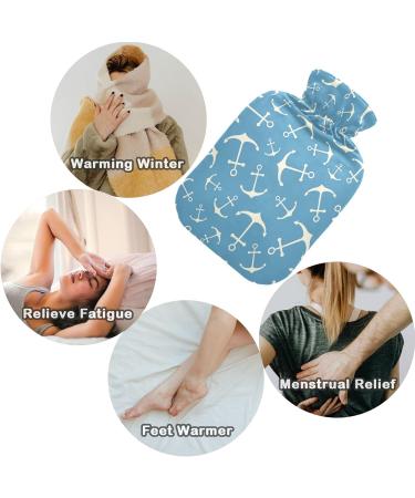 Naanle Ocean Sea Anchor Heat Bottle - 2L Transparent Hot Water Bottle for Pain Relief & Cold Therapy - Ideal for Bed Hands & Feet - Buy Online on GoSupps.com