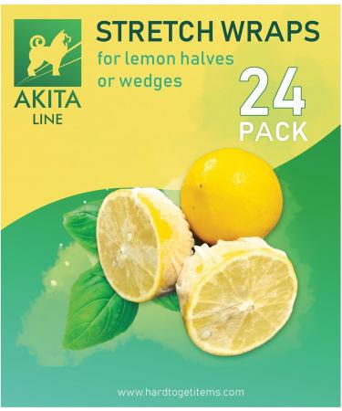 Lemon Wrap, Lemon Covers, Lemon Stretch Wraps for Lemon Halves and Wedges, Bag of 20