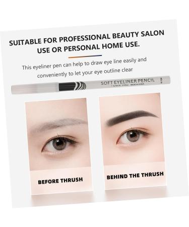 IWOWHERO 12pcs Lying Silkworm Eyeliner Eyeshadow Pencils Highlighter Makeup Pens Pen White Wood - Buy Online on GoSupps.com