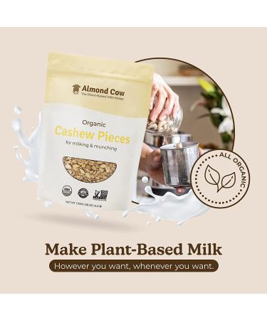 Organic Cashew Pieces for Plant-Based Milk Making - Almond Cow | 3lb Bulk, Vegan, USDA Organic, Non-GMO, Glyphosate Residue Free - Buy Online on GoSupps.com